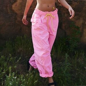 Free People Pink Track Pants